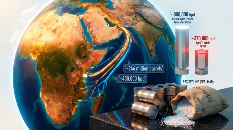 Strait of Hormuz crisis and African fuel markets infographic