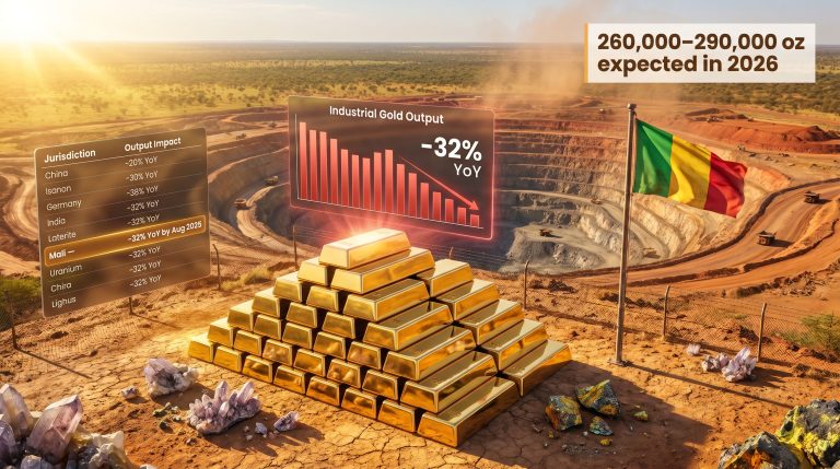 gold miners in Mali amid rising conflict decline