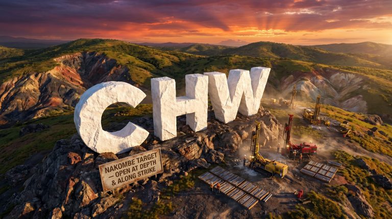 Chilwa Minerals Ltd-CHW-CHW mountain drilling site at sunset