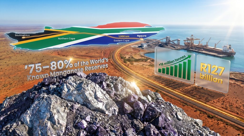 South Africa manganese logistics rail-to-port route