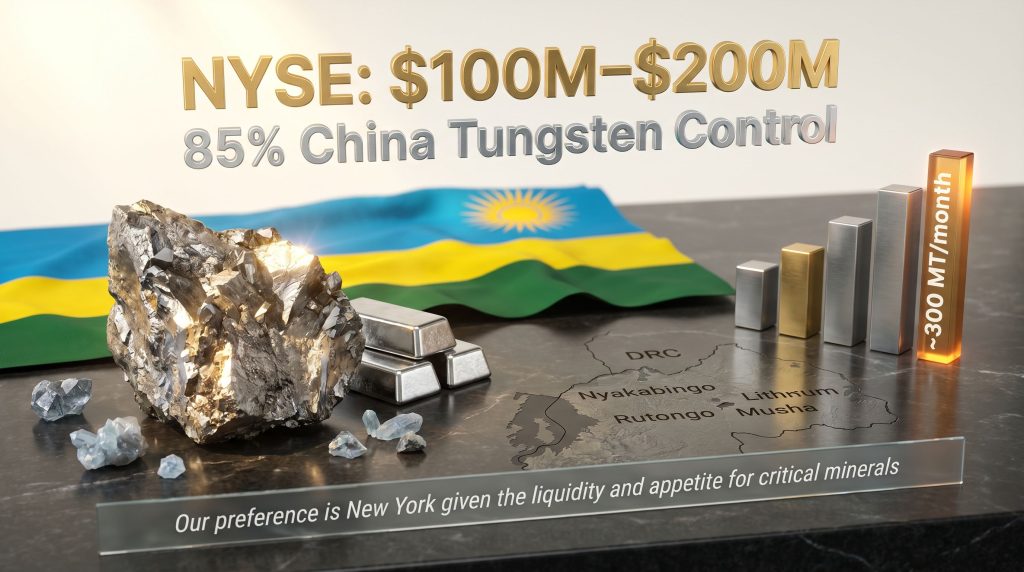 Rwanda’s Trinity Metals US listing tungsten expansion infographic
