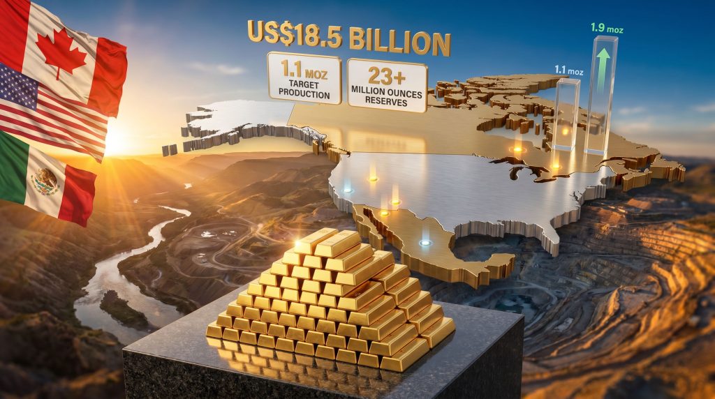 Equinox Gold Orla Mining merger gold reserves map