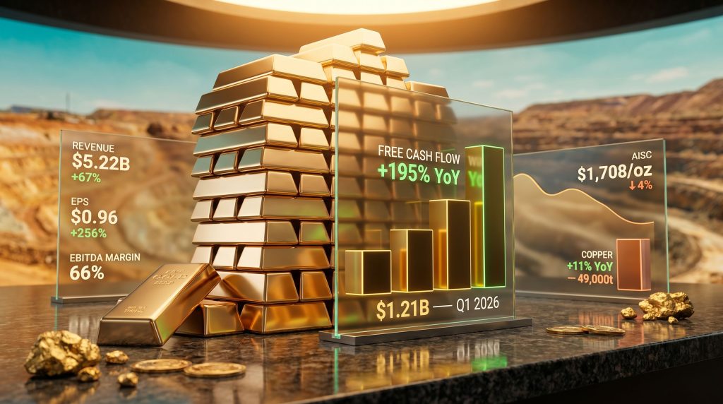 Barrick Mining free cash flow surge on higher gold production infographic