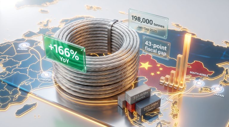 China aluminium wire exports surge infographic