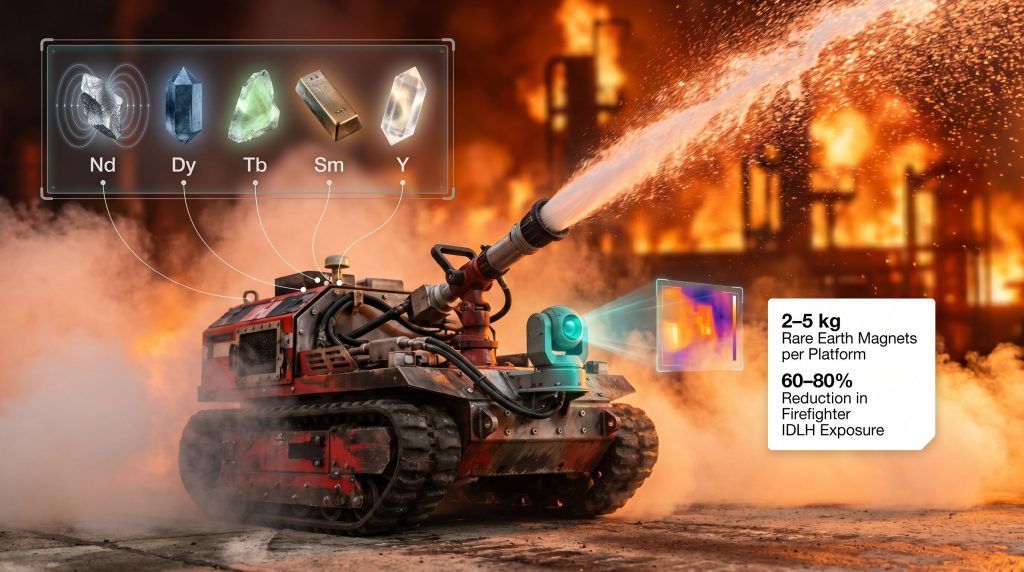 firefighting robots rare earth elements in action