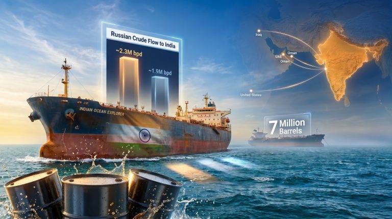India Russian oil waiver lapses tanker flow graphic