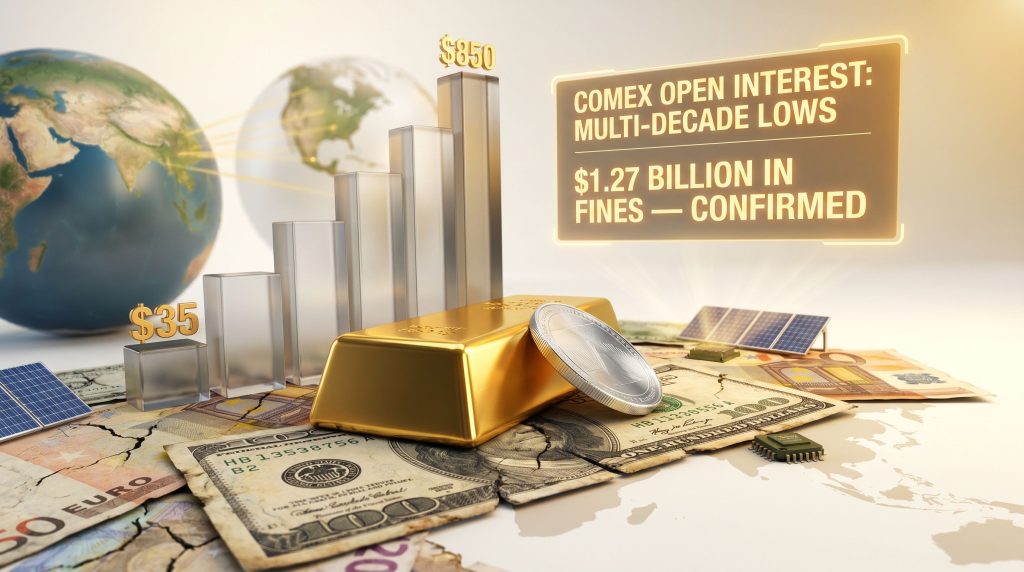 gold and silver market manipulation and fiat currency collapse chart