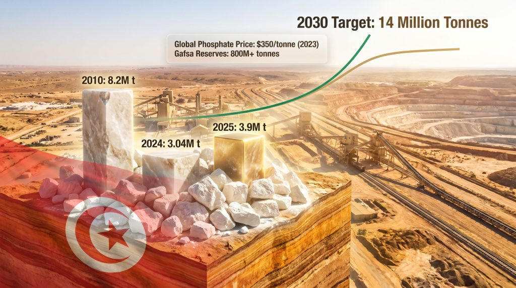 Tunisia phosphate revival in Gafsa growth chart