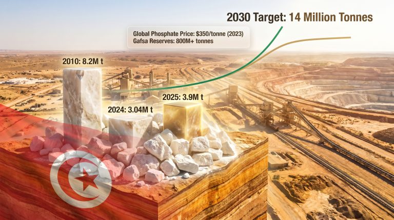 Tunisia phosphate revival in Gafsa growth chart