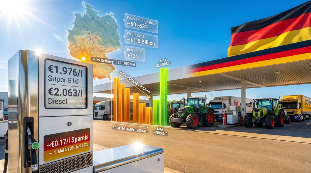 German fuel demand drops ahead of tax cut infographic