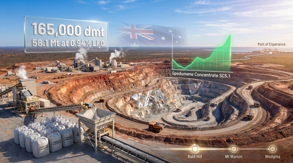 MinRes to restart Bald Hill lithium mine infographic