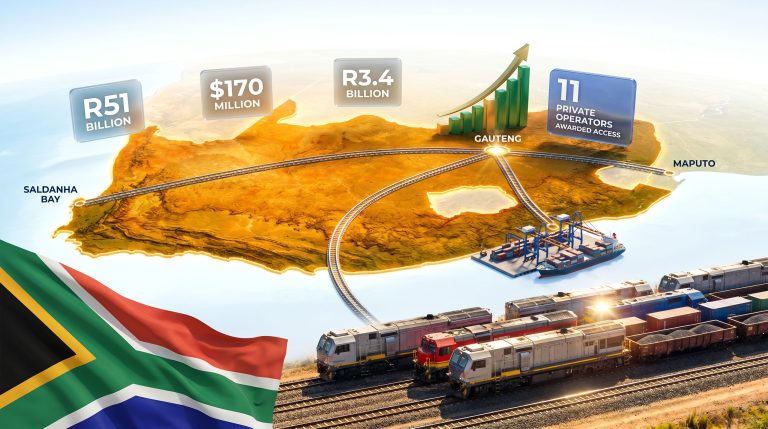 African Rail South Africa rail expansion map infographic