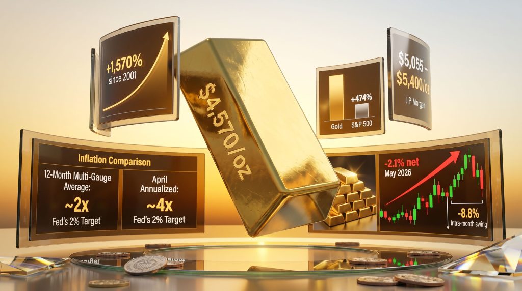 gold price and inflation outlook charts and bullion