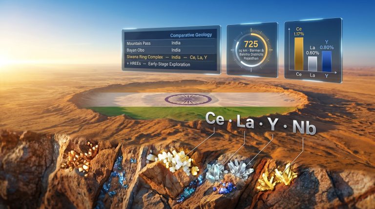 Siwana Ring Complex rare earth elements infographic