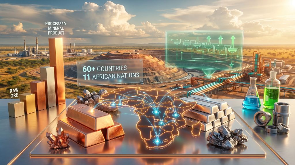 Mintek impact on Africa's mineral footprint visualization