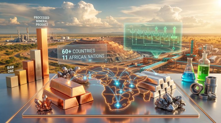 Mintek impact on Africa's mineral footprint visualization