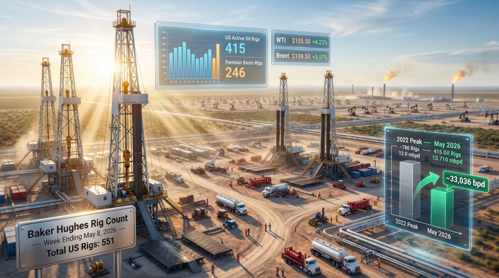 US oil rig count jumps amid rising crude prices