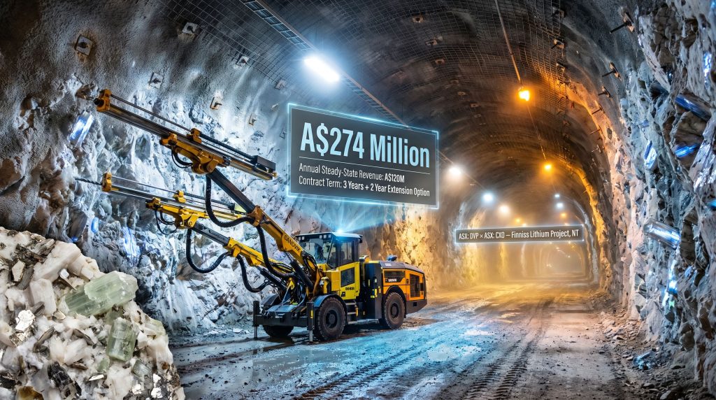 Develop Global Core Lithium contract mine tunnel drilling
