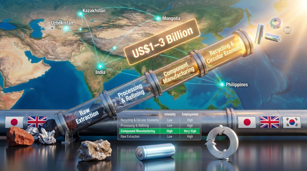 ADB critical minerals financing facility Asia supply chain map