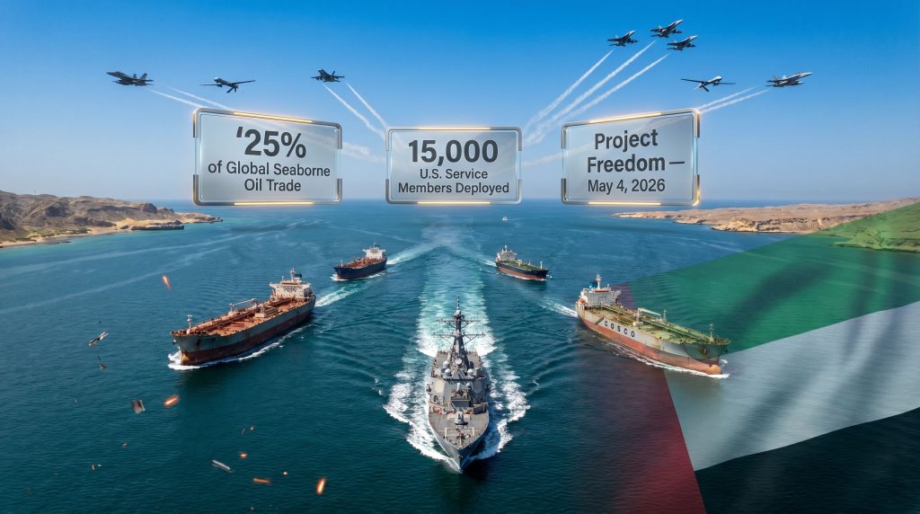 Project Freedom Strait of Hormuz naval escort convoy