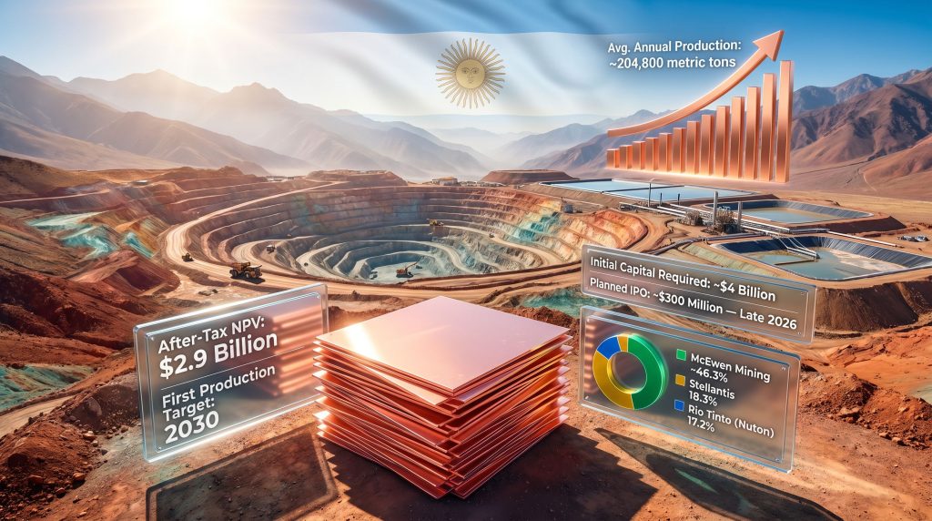 Rio Tinto Los Azules copper project stake increase infographic