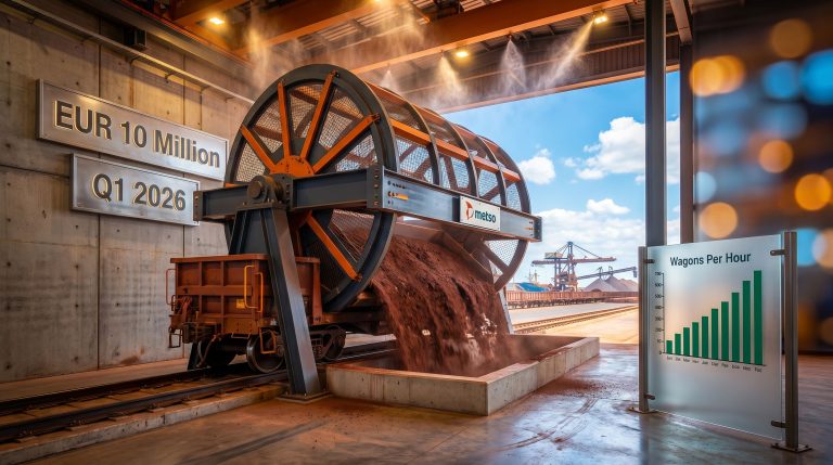 Metso railcar dumper upgrade in Asia Pacific facility