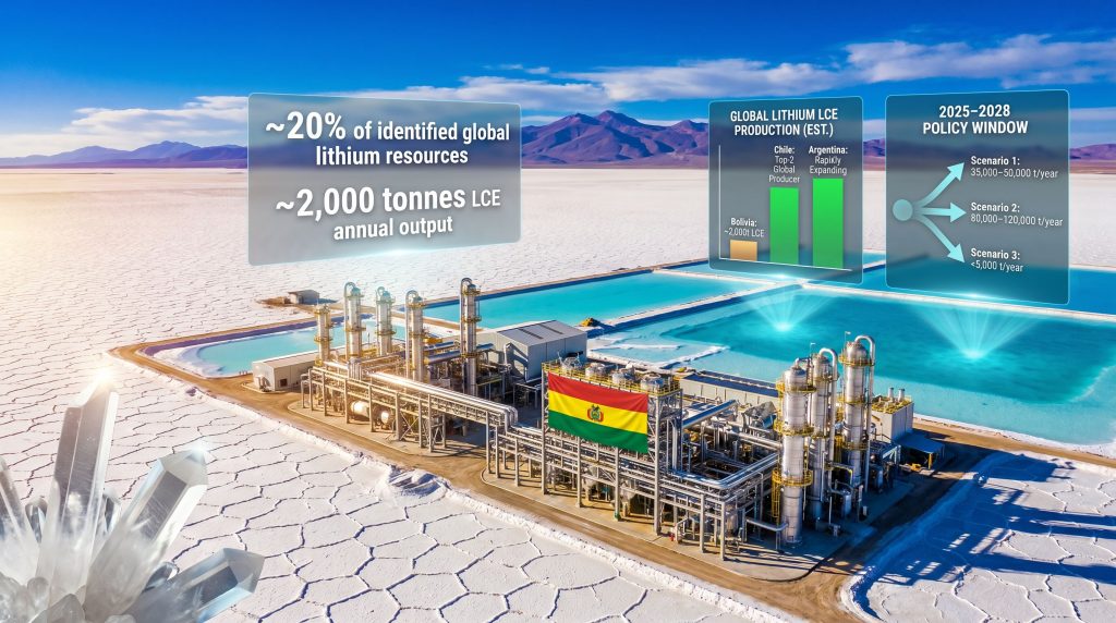 Bolivia lithium investments at salt flats plant