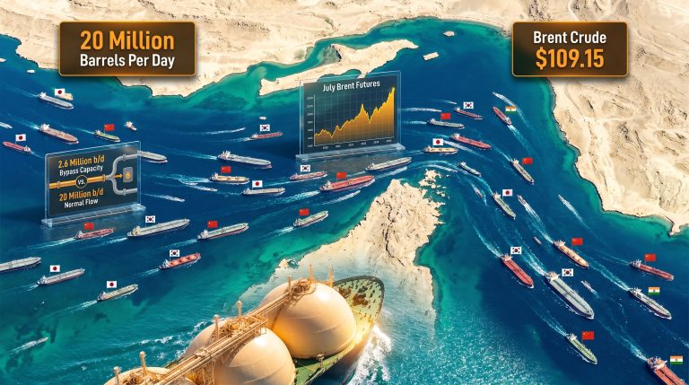 Strait of Hormuz blockade oil supply risks map