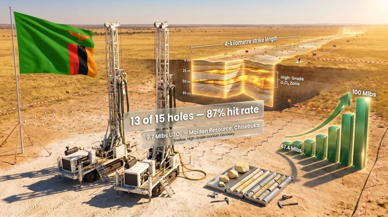 Chisebuka target uranium drilling in Zambia illustration