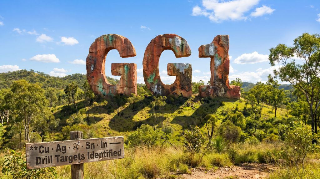 Green & Gold Minerals Ltd-GG1-GG1 drill targets identified landscape sign