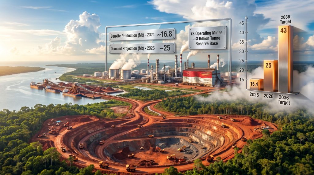 Indonesia bauxite demand challenge mining growth chart