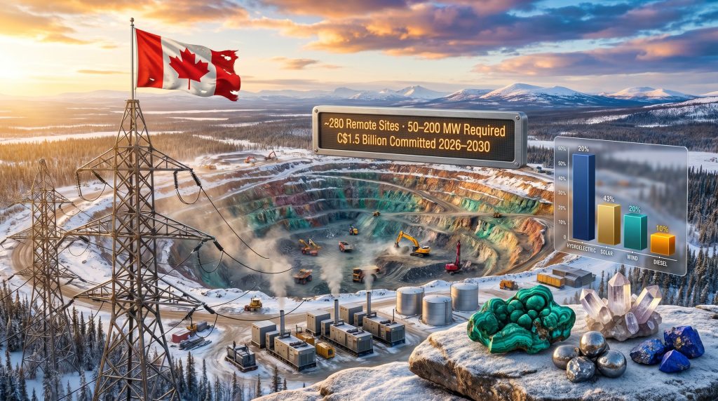 Canada critical minerals grid infrastructure delay at remote mine