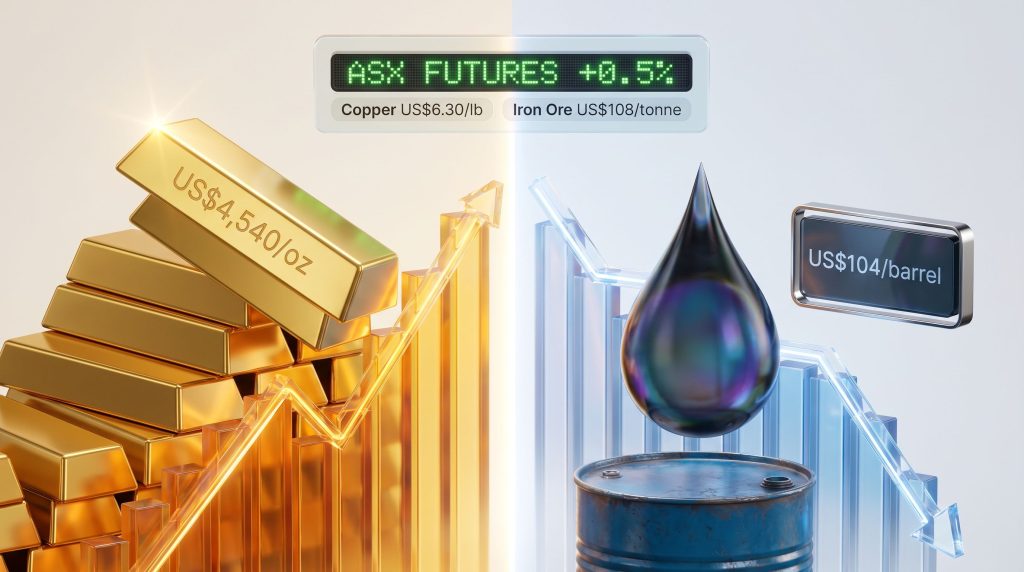 ASX market open oil dips while gold jumps