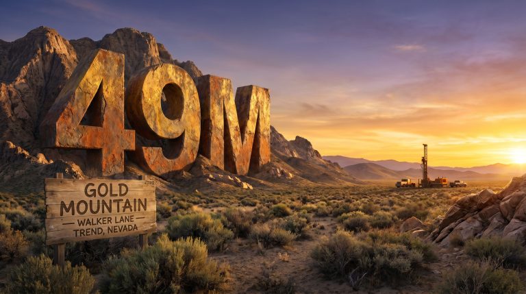 49 Metals Ltd-49M-49M Gold Mountain Nevada desert scene