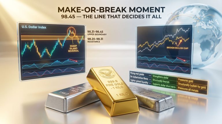 dollar and metals make-or-break moment charts and bullion