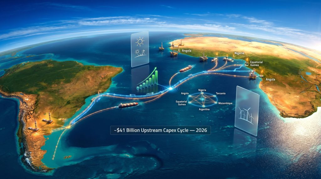 Africa South America energy partnership map visualization