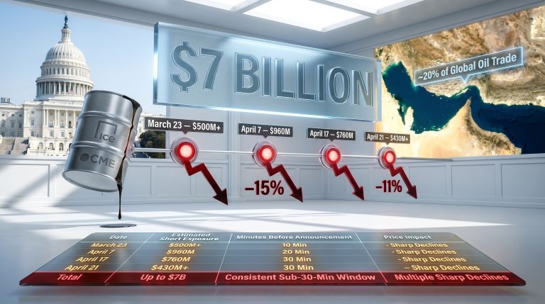Trump Iran oil trades investigation infographic with losses