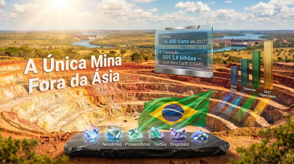 Minaçu terras raras Serra Verde mine infographic