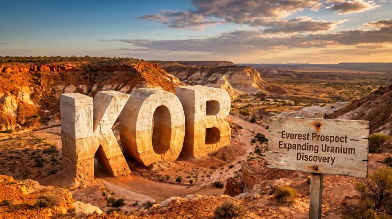 Koba Resources Ltd-KOB-Everest Prospect uranium discovery desert landscape