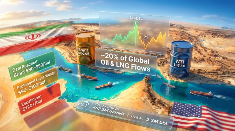 oil prices rise on Middle East peace prospects graphic