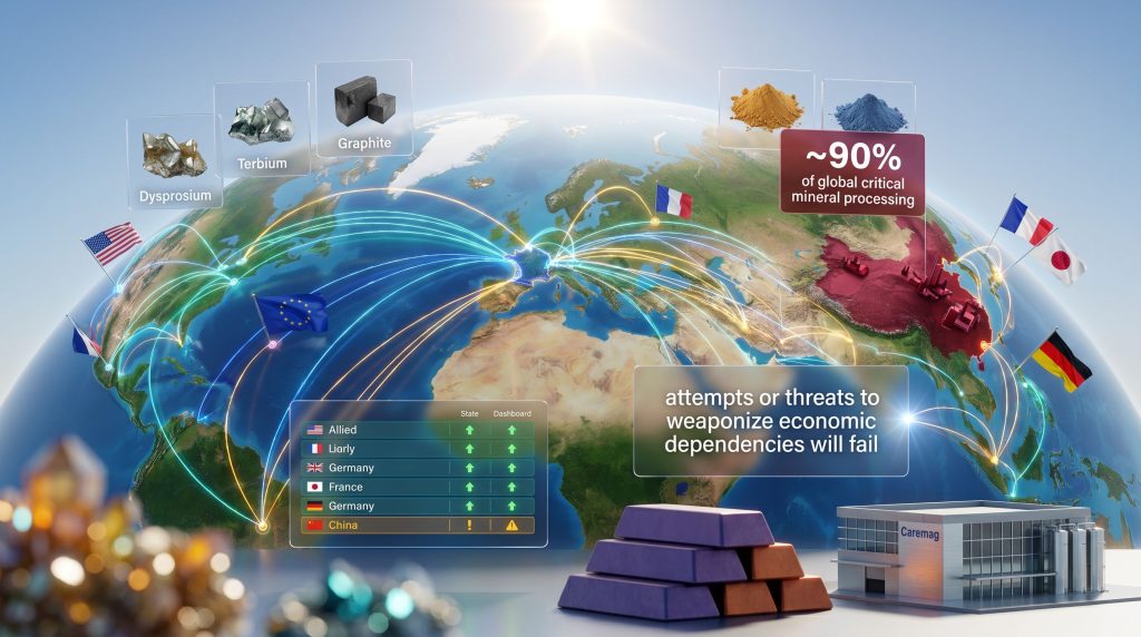 G7 critical minerals supply chain talks map