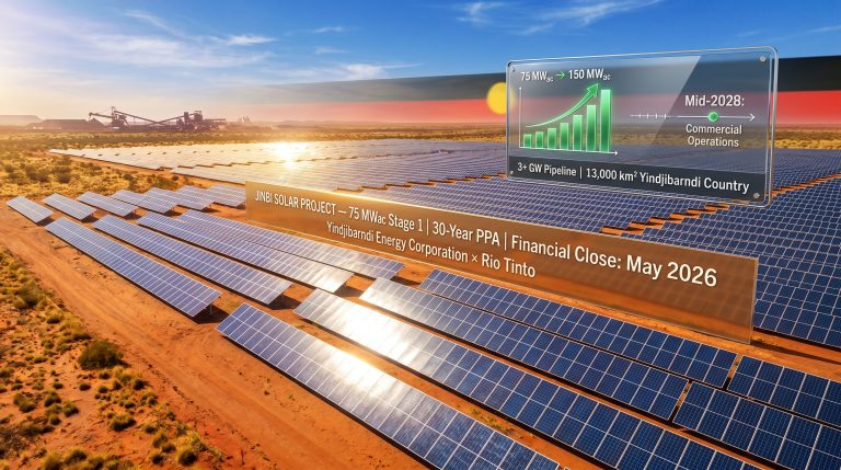 Yindjibarndi Rio Tinto power purchase agreement solar project