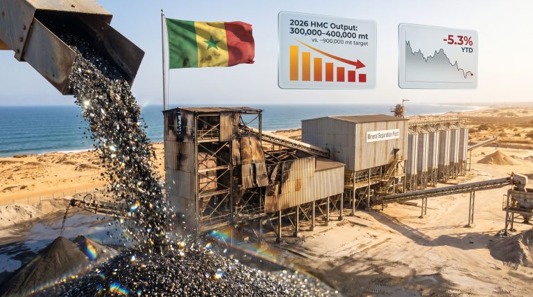 Eramet partially restarts mineral sands production in Senegal after fire infographic