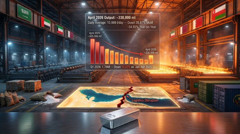 GCC aluminium production outlook after April output shock chart