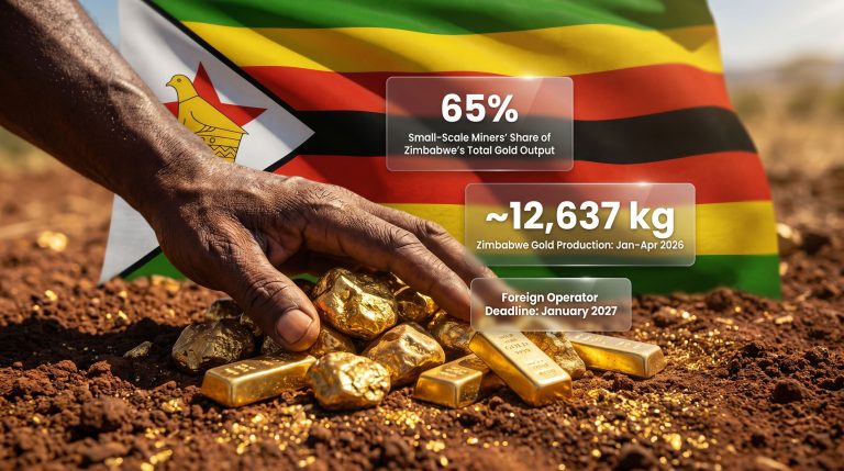 Zimbabwe bars foreign operators from small-scale gold mining infographic
