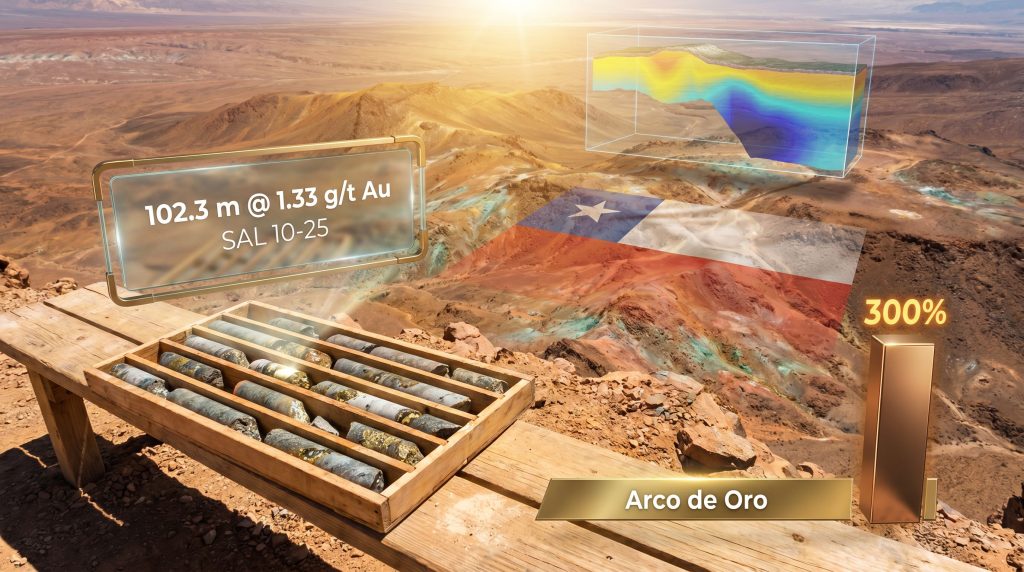 San Lorenzo Gold Arco de Oro Chile drilling results