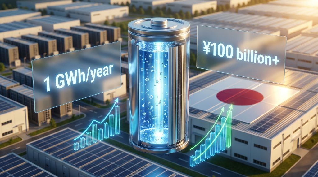 SoftBank zinc-halogen battery cells in Japan for AI data centers investment graphic