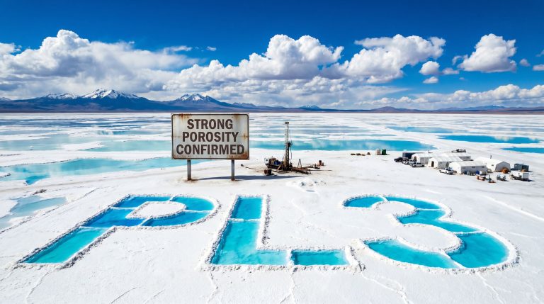 Patagonia Lithium Ltd-PL3-PLS strong porosity confirmed salt flat