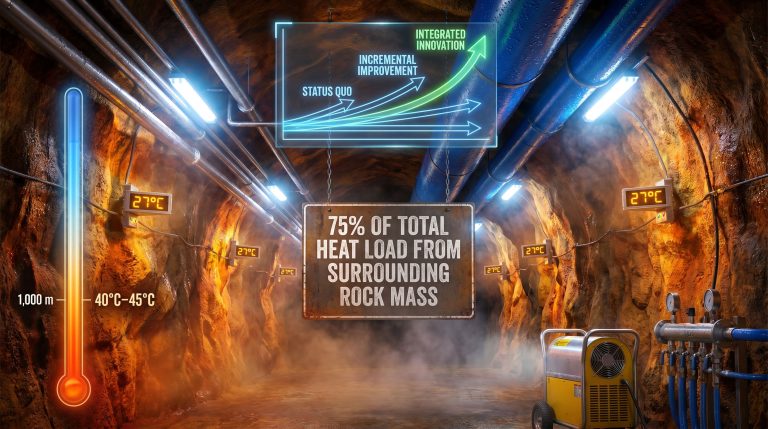 thermal management in deep mining systems