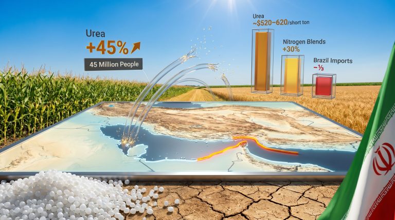 Iran war fertilizer prices surge infographic